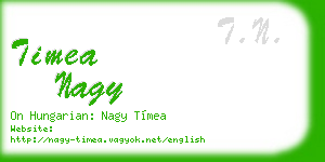 timea nagy business card